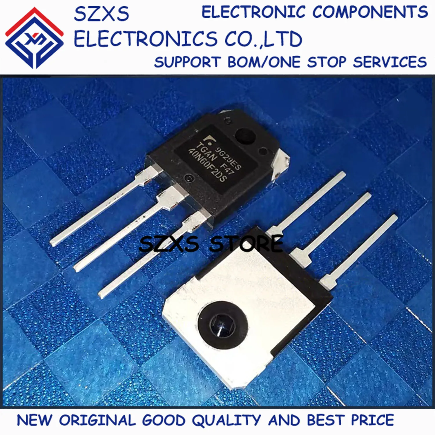 

New Original 10Pcs TGAN40N60F2DS TO-3P 600V 40A IGBT Transistor In Stock Electronic Components Good Quality