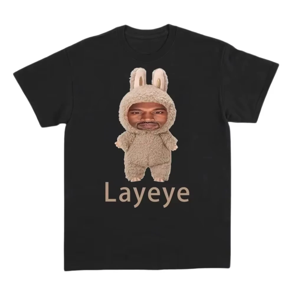 Kanye West's Layeye T-shirt Harajuku Style Men and Women T-shirt Printed Short Sleeved Unisex T-shirt Top 2026 New Summer