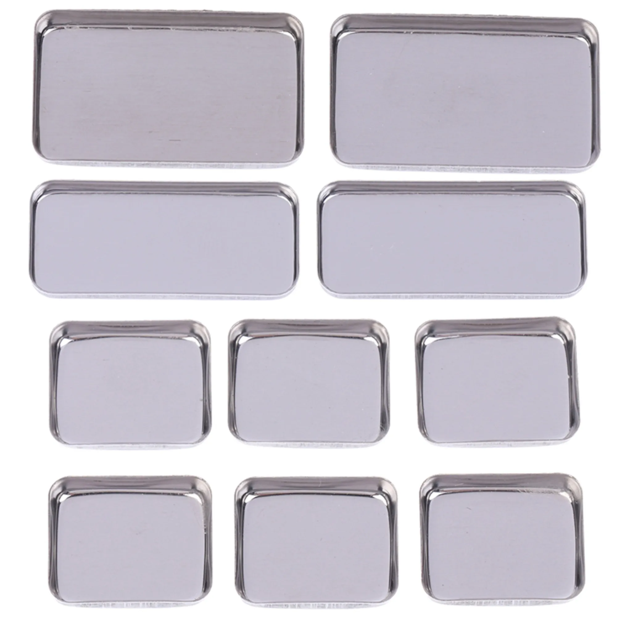 1/2/3/4/6pcs Empty Eyeshadow Tin Pans Makeup Palettes Empty Square Palette Aluminum Cases Pans Sample