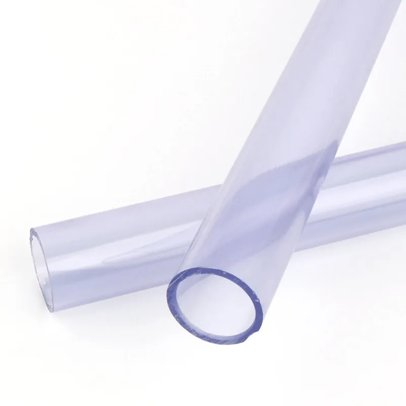 1pc Outer Dia 20mm Transparent PVC Pipe 50cm Length Plastic Aquarium Fish Tank Hard Tube Greenhouse Irrigation Garden Water Pipe