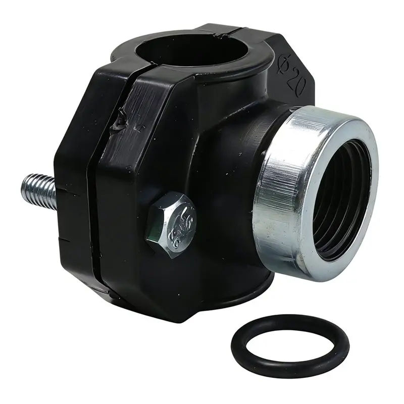 A04G-Clamp Saddle Drain Adapter PP Pipe Water Splitter Repair Reducing Coupling Fitting Repair Reducing Coupling Fitting 20X 20