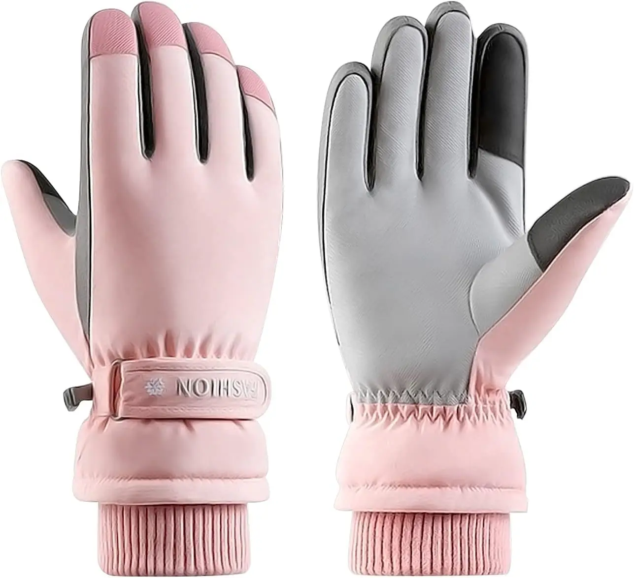 

Women Winter Ski Gloves, Waterproof Touchscreen Snowboard Gloves, Windproof Warm Glove for Skiing Running and Cycling