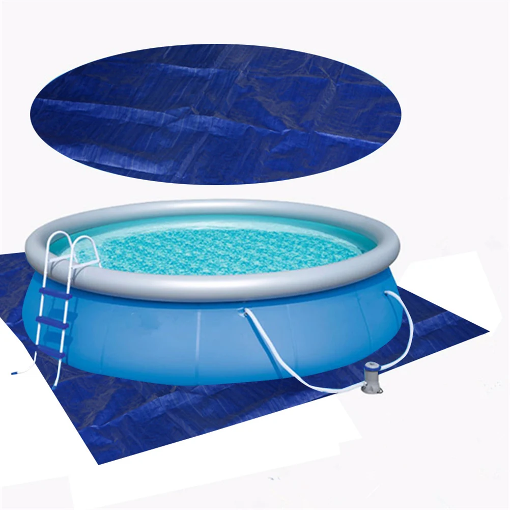 

Inflatable Pool Cover Dustproof Rainproof Blue Mat Floor Pad for Swimming Pools Frame Pools Anti Skid Practical Gift