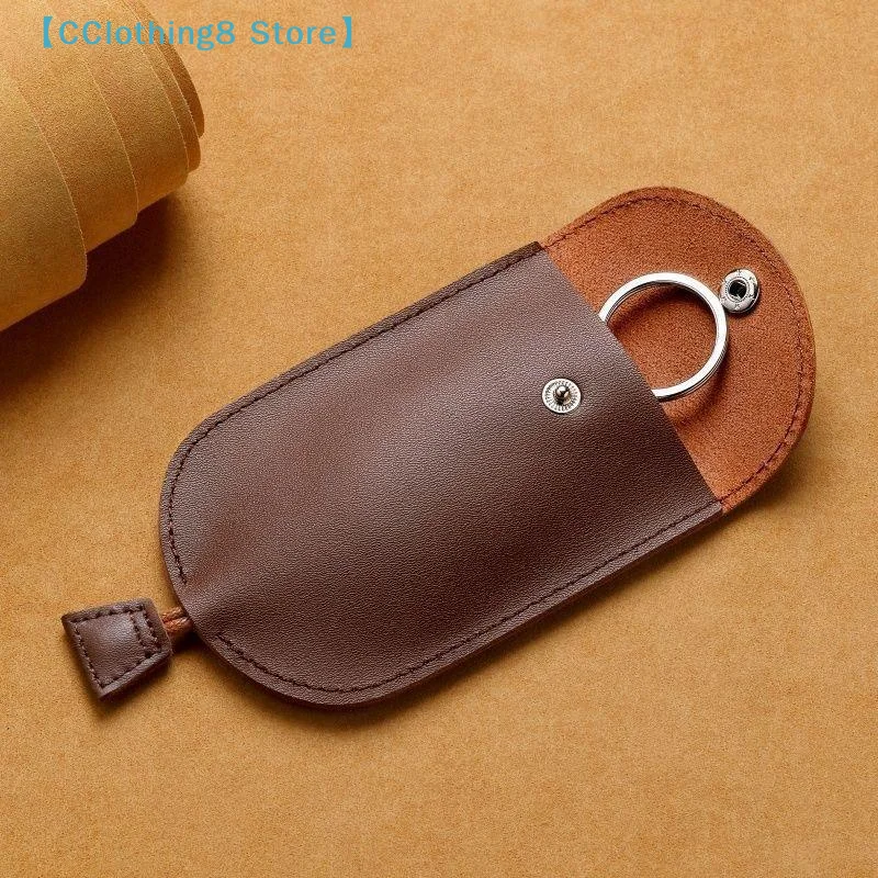Retro Pull Out Key Holder PU Leather Key Case Portable Keychain Pouch Multi-Functional Mini Coin Purse For Men Women【AliS8】