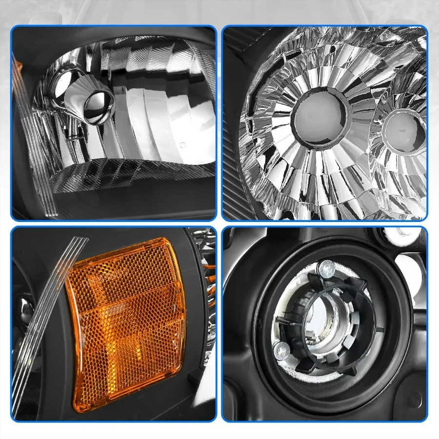 مجموعة المصابيح الأمامية متوافقة مع 20052010 تشيفي كوبالت 20052006 بونتياك السعي 20072009 بونتياك G5 سائق وركاب سيد