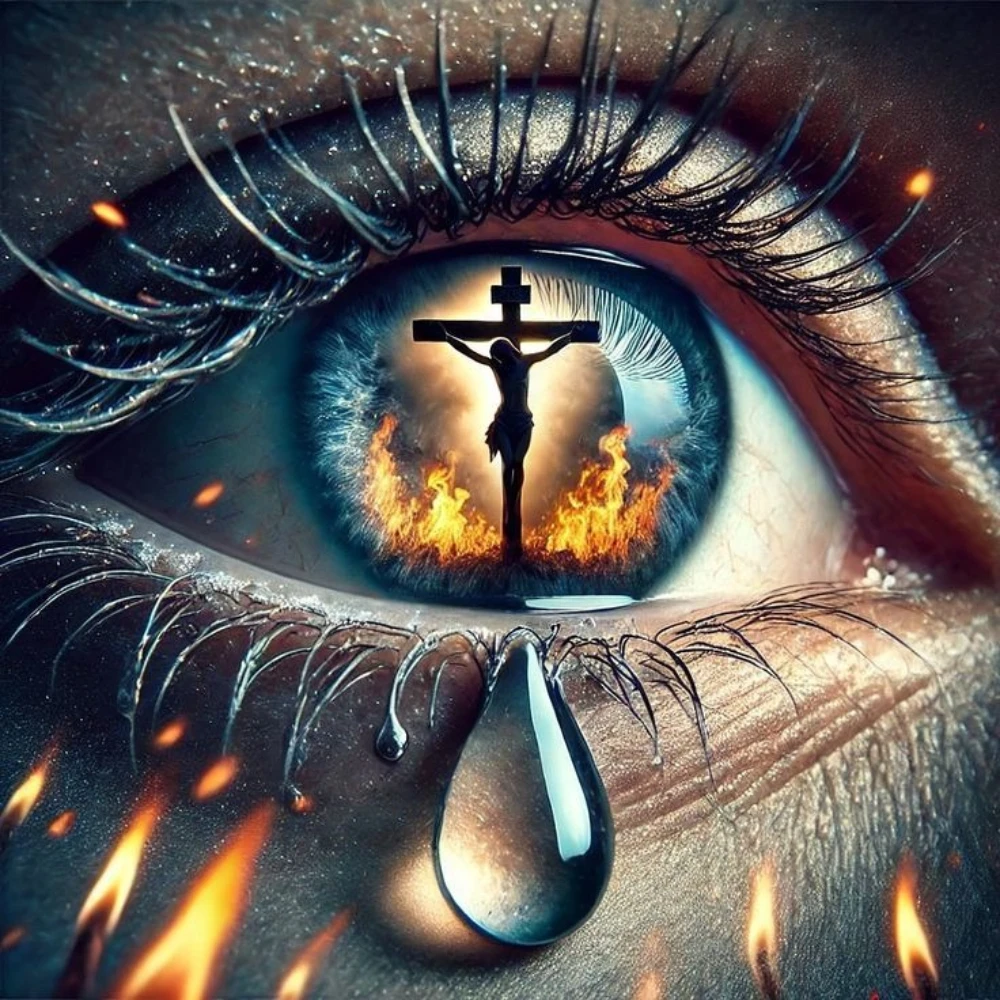 

God's Tears of Compassion 500PCS/1024 PCS Jigsaw Puzzles Challenging Family Activity Game DIY Puzzle for Bedroom Home Decor Gift