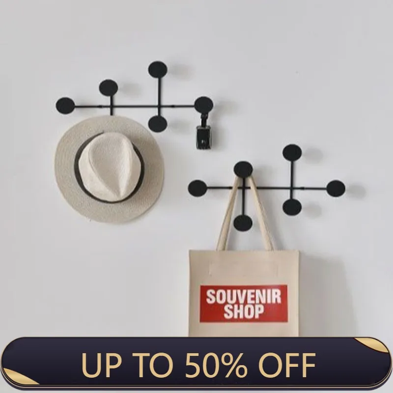 Metal Coat Rack Entrance Hall Towel Stand Modern Clothes Shelf Organizer Hook Nordic Minimalist