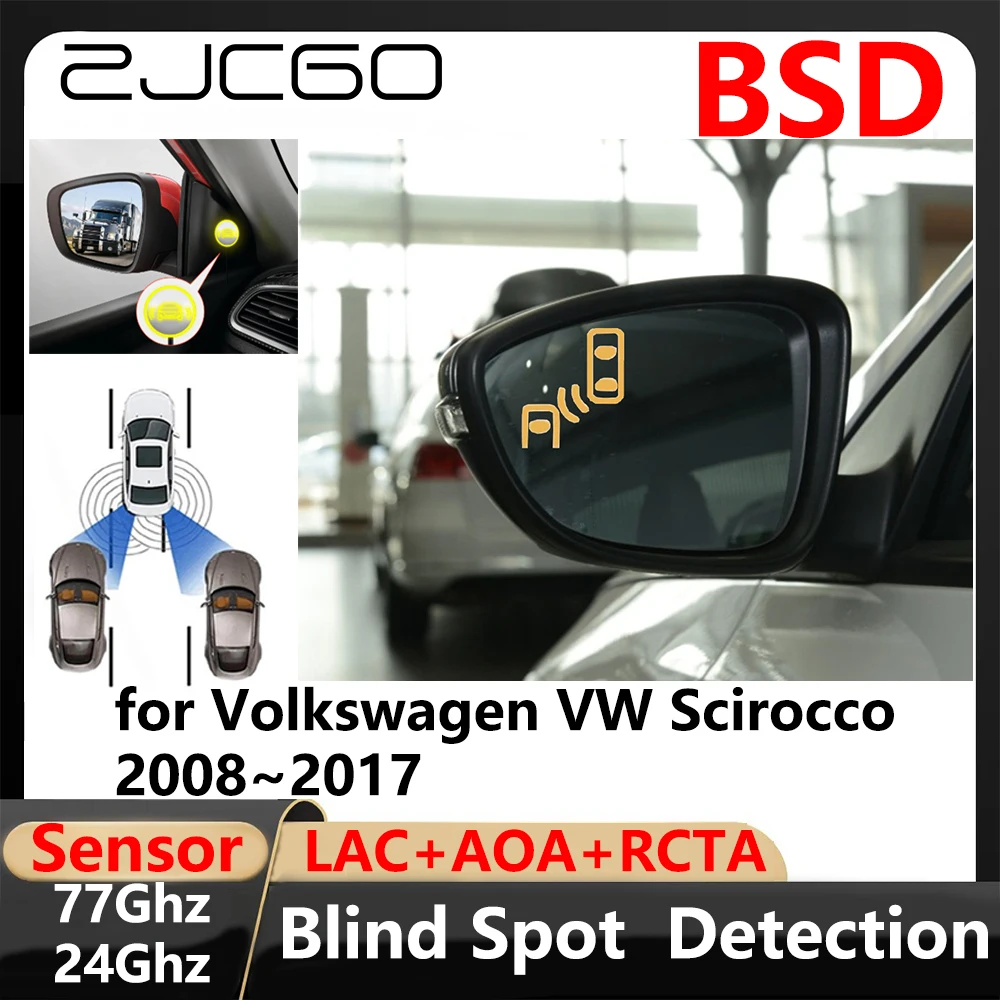 BSD Blind Spot Detection Lane Change Assisted Parking Driving Warnin for Volkswagen VW Scirocco 2008~2017