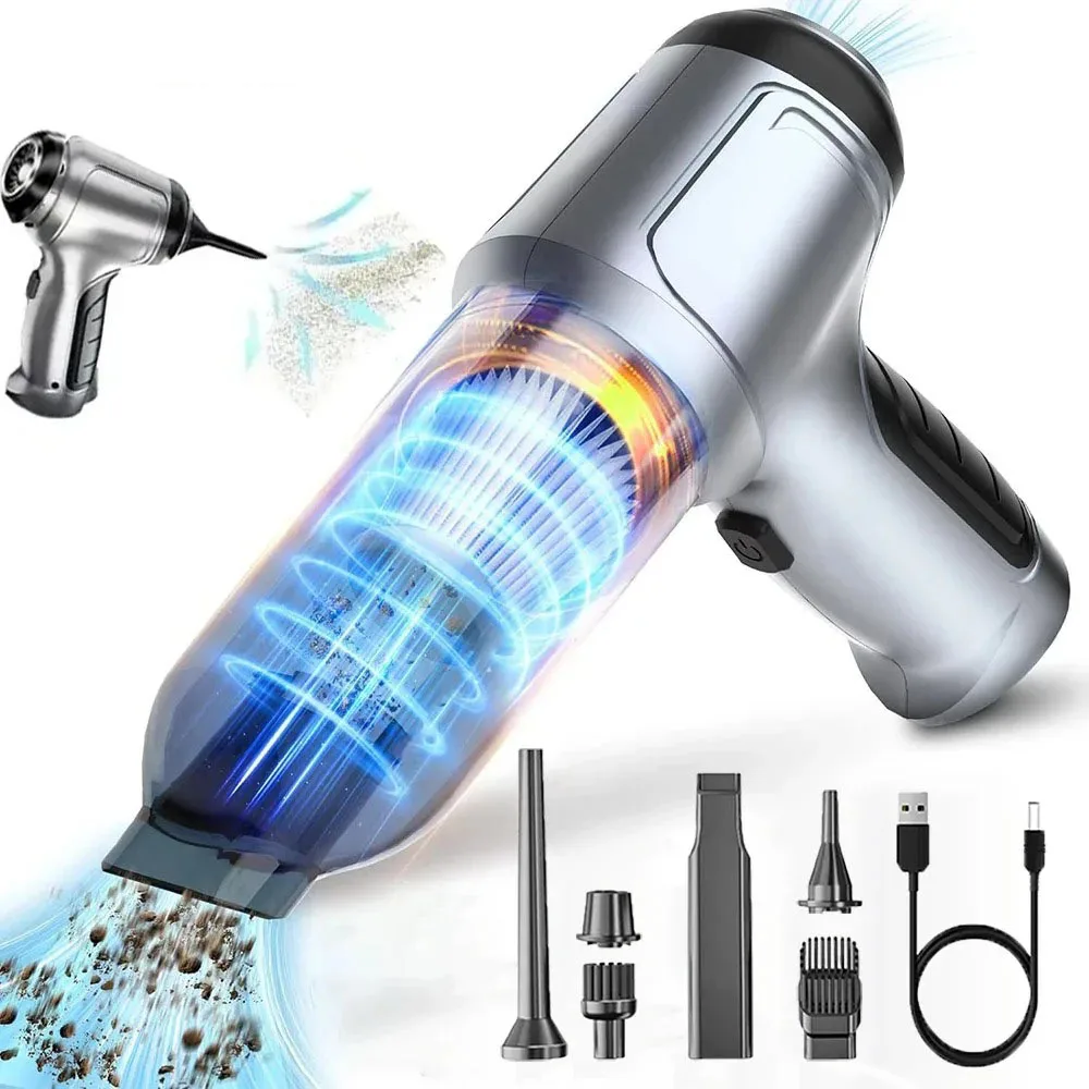 Wireless Vacuum Cleaner Strong Suction Handheld Car Vacuum Cleaner Portable Robot Cleaner For Car Home Desktop Keyboard