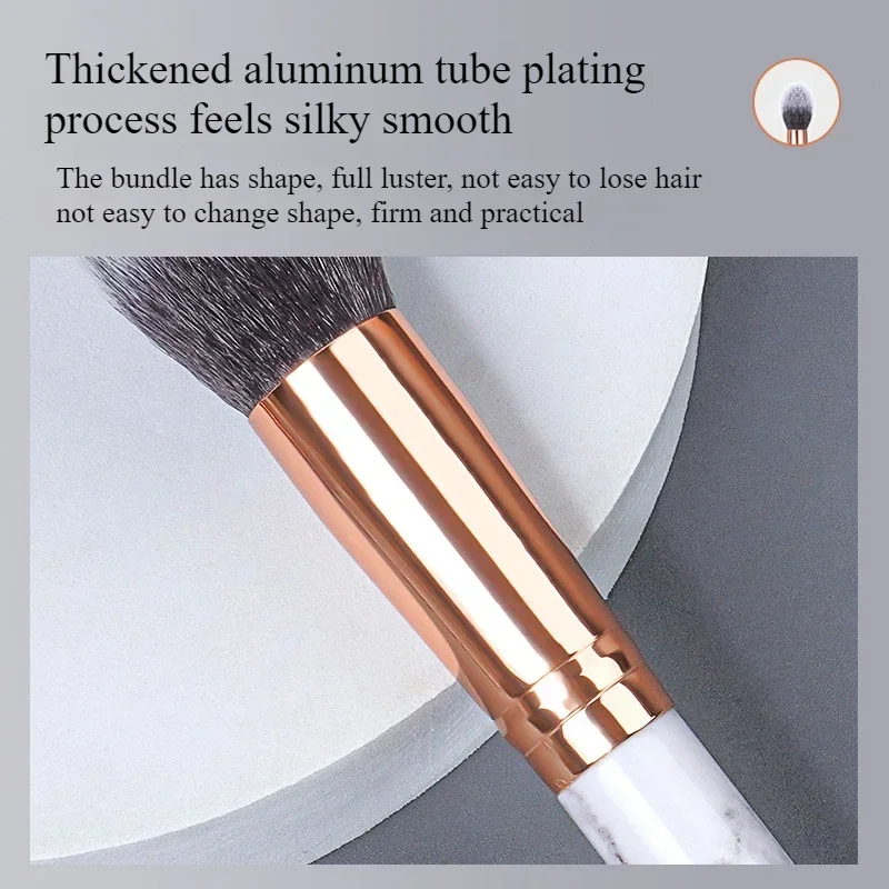 Enkele Blush Brush Marmering Gezichtscontourborstel Make-up Schaduw Contourborstel Beauty Tool