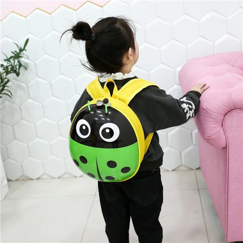 Ladybug Pattern Color Large Capacity Zipper Cute Acrylic School Bag Individuality Backpack 2024 Hot Sale Bags for Girls and Boys