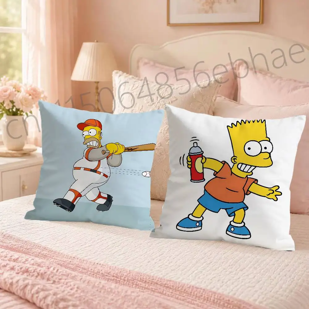 FOR The Simpsons Pillow Case Comfy Pillow Cover Cute Funny Pillowcases For Sofa Car Home Decor