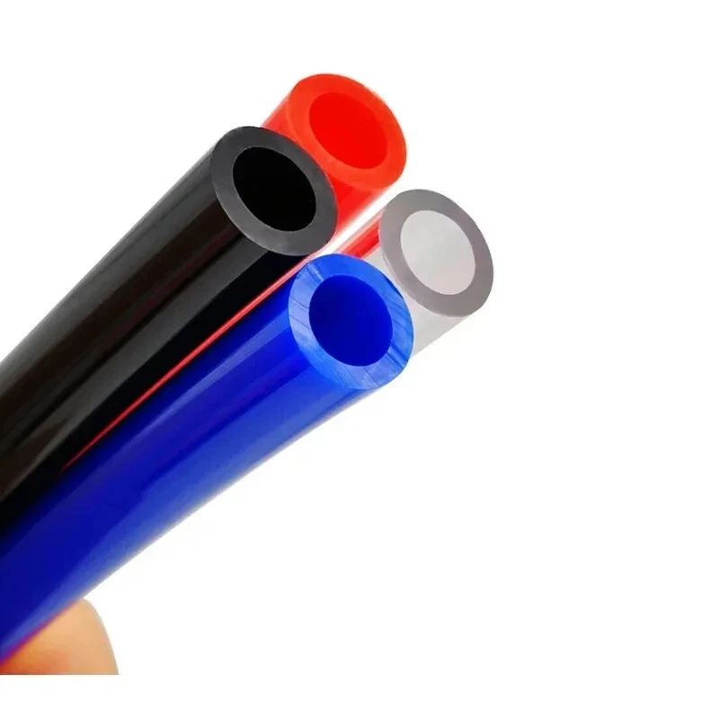 Pneumatic Air Hose PU OD 4/6/8/10/12mm ID 2.5/4.5/6.5/8mm Air Tubing Pipe Polyurethane Compressor Black/Transparent/Red/Blue