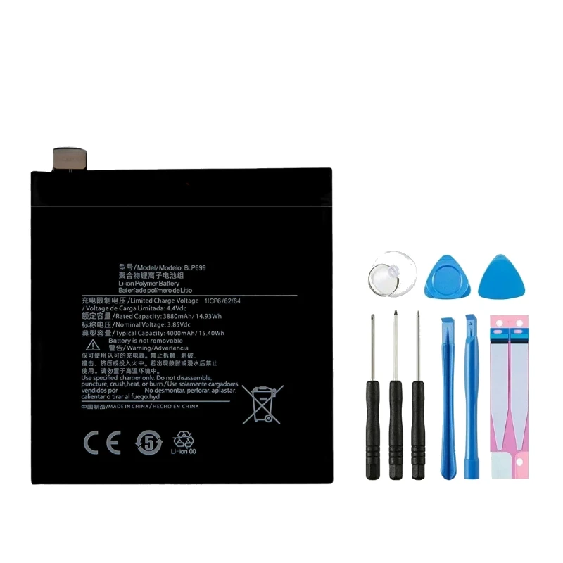 3.85V 4000mAh BLP699 Phone Batteries For OnePlus 7 Plus For OnePlus 7 Pro Genuine Latest Production Replacement Battery + Tools