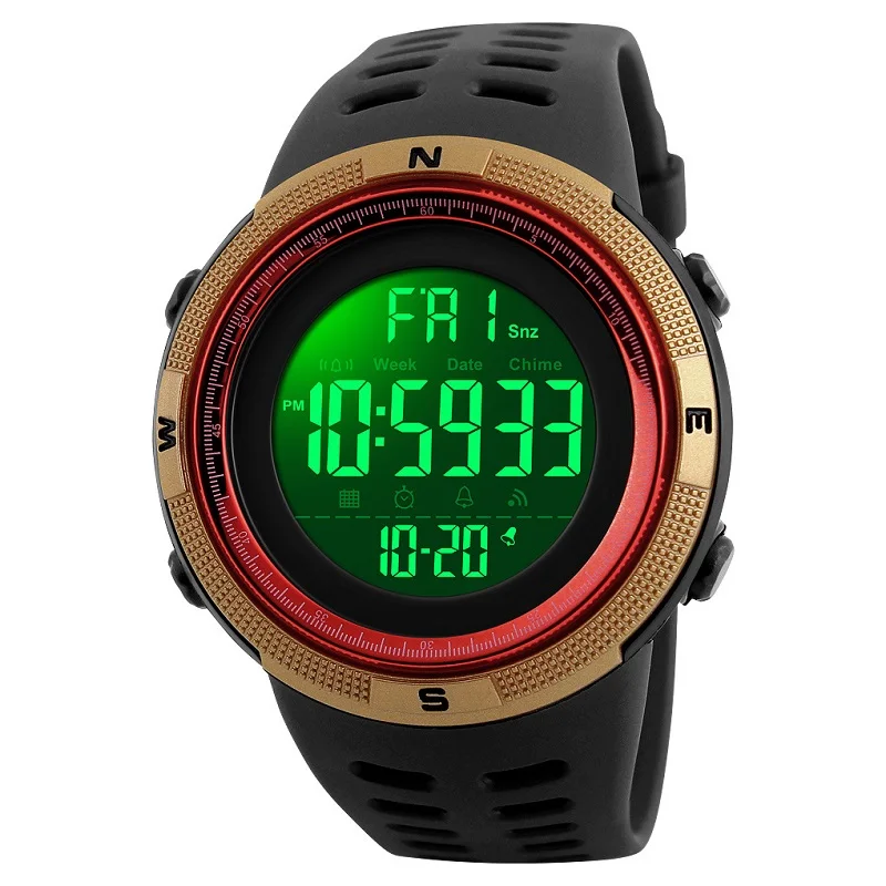 Youth Fashion Men Outdoor Sports Digital Watch Multifunction Alarm Clock 5Bar Waterproof Wristwatches Student Gift