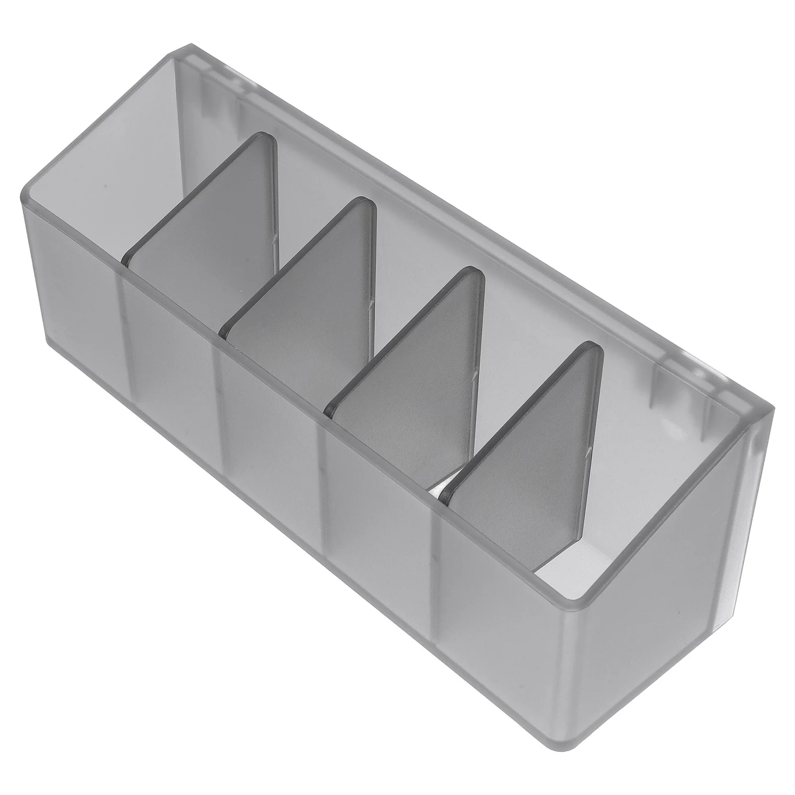 Organizador de maquiagem acrílico destacável, 5 compartimentos, caixa de armazenamento transparente para banheiro, gaveta, suporte de caneta para mesa