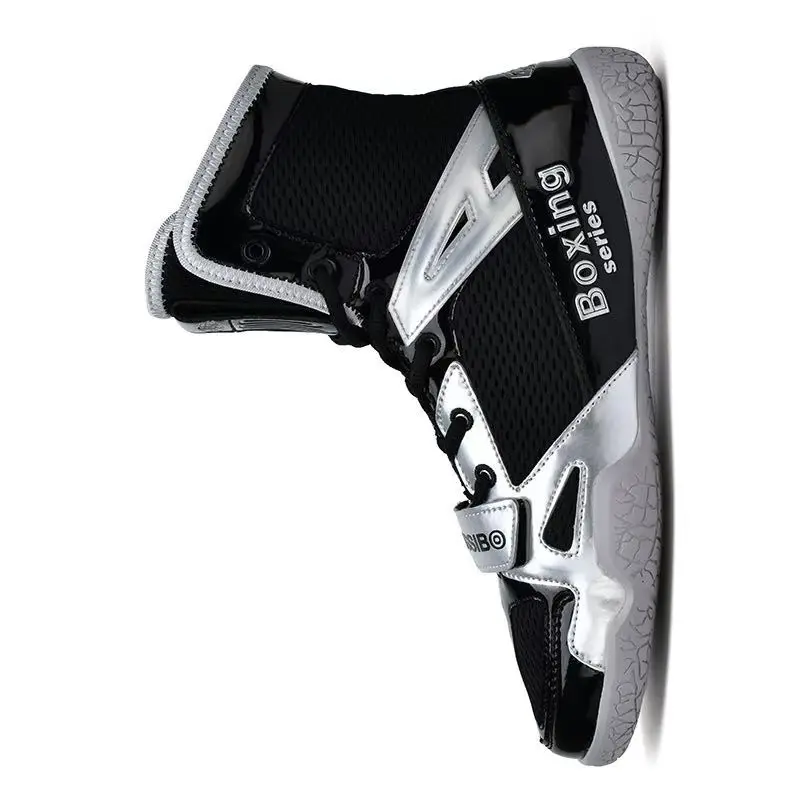

Professional Wrestling Boots for Men Non-Slip Gym Training Shoe Unisex Fighting Shoes for Men High Top Boxing Sneakers For Men