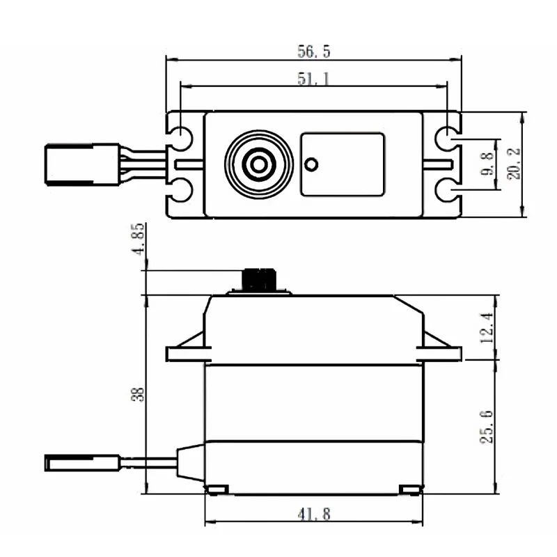 JX WP5326HV-300 IP68 26 كجم مقاوم للماء أجهزة رقمية ميتال جير عزم دوران عالي محرك بقلب لسيارة RC روبوت الطائرة بدون طيار قارب عربات التي تجرها الدواب الزاحف #5