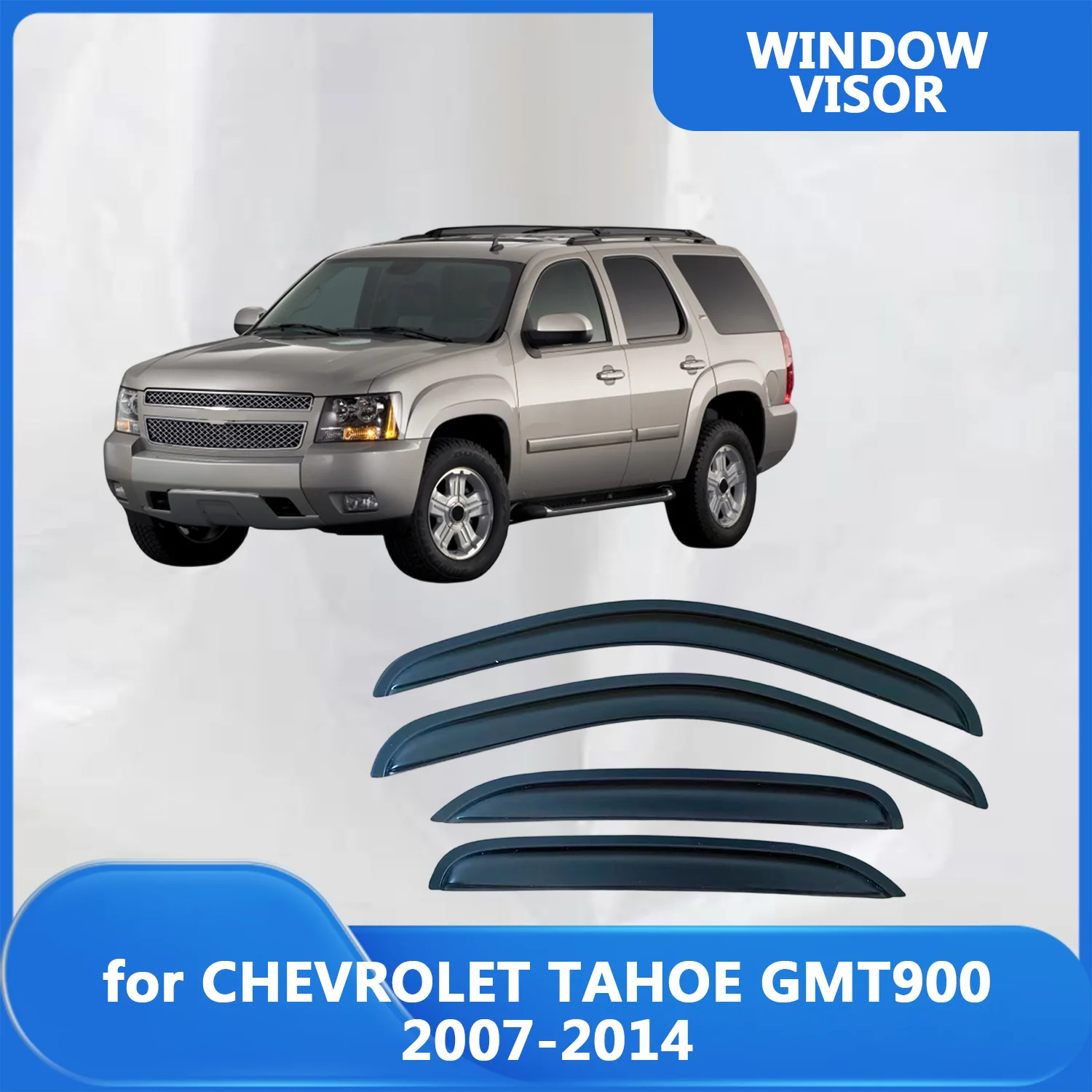 

Window Visor for CHEVROLET TAHOE GMT900 2007 2008 2009 2010 2011 2012 2013 2014 Weathershied Door Visor Wind Sun Rain Guards