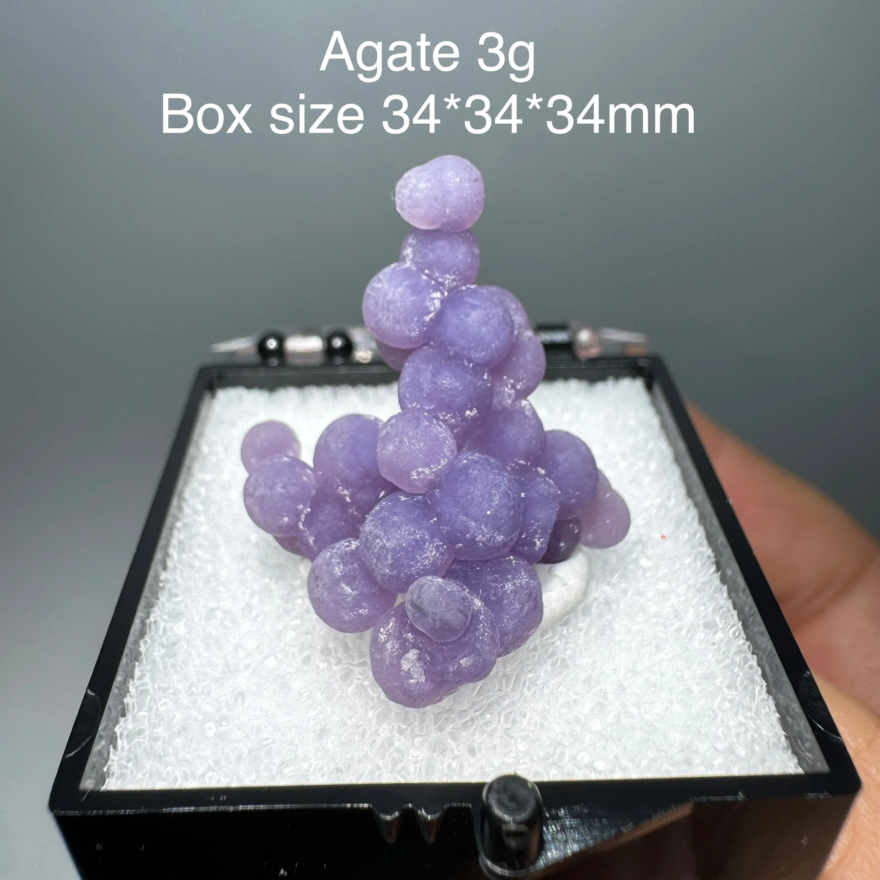 Natural Shiny Purple Grape Agate Granule Mineral Specimen Energy Crystal Reiki Healing Stone Home Decor