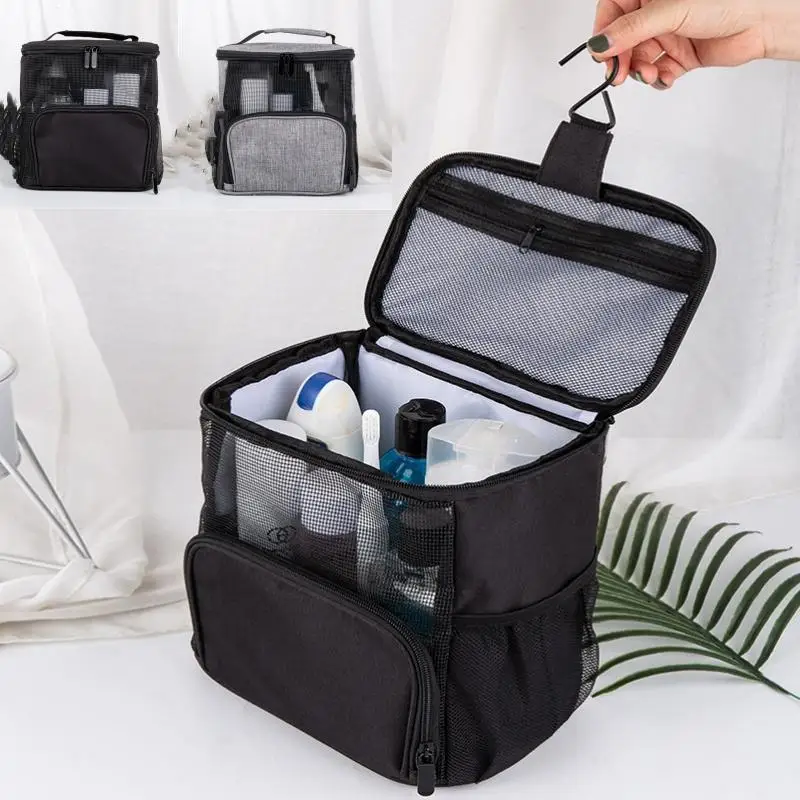 

Men Necessaries Hanging Make Up Bag Oxford Travel Organizer Cosmetic Bags For Women Necessaries Make Up Case Wash Toiletry Bag