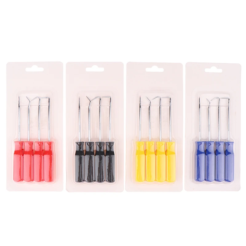 

4Pcs Car Vehicle Oil Seal Screwdrivers Set O-Ring Seal Gasket Puller Remover Pick Hooks Tool Sealing Repair Tools Kit