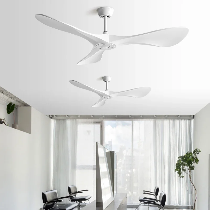 60 Inch High Air Volume Modern Minimalist Bldc Ceiling Fan 3ABS Large Leaf Atmospheric Ceiling Fan with Remote Control