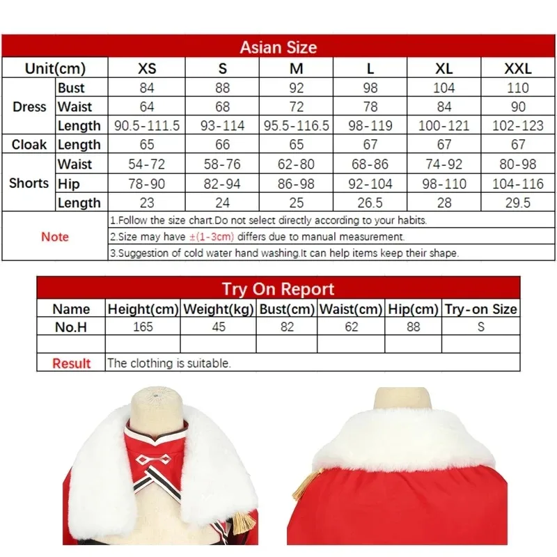 أزياء ROLECOS Game Genshin Impact Beidou التأثيرية للنساء باللون الأسود والأحمر فستان الهالوين عباءة أغطية الرأس مجموعة كاملة