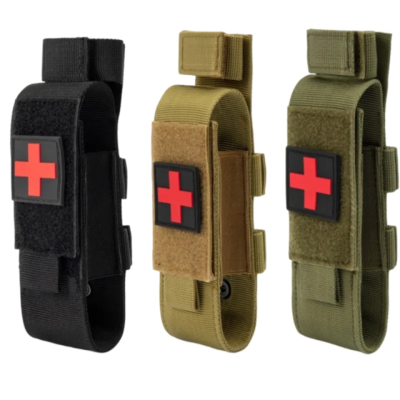 Edc Tactical First Aid Tools Bag Nylon Molle Tourniquet Holder Medical Gear Scissors Bag Portable Outdoor Organizer