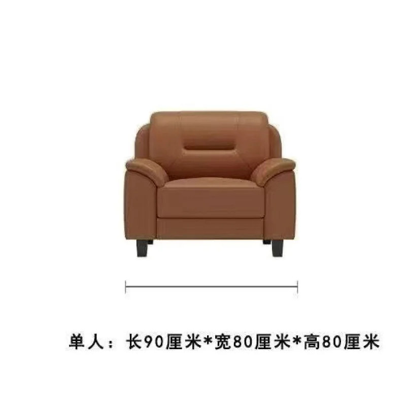 Nordic double sofa small apartment modern living room leather sofa leather sofa three-person high-end simple combination