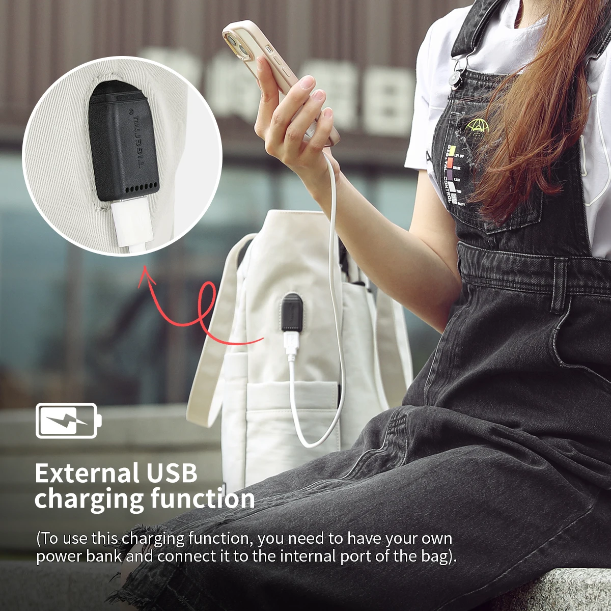 حقيبة ظهر نسائية جديدة من Tigernu متعددة الاتجاهات للفتيات حقيبة مدرسية حقائب يد نسائية للكمبيوتر المحمول بسعة كبيرة قابلة للتحويل Mochila