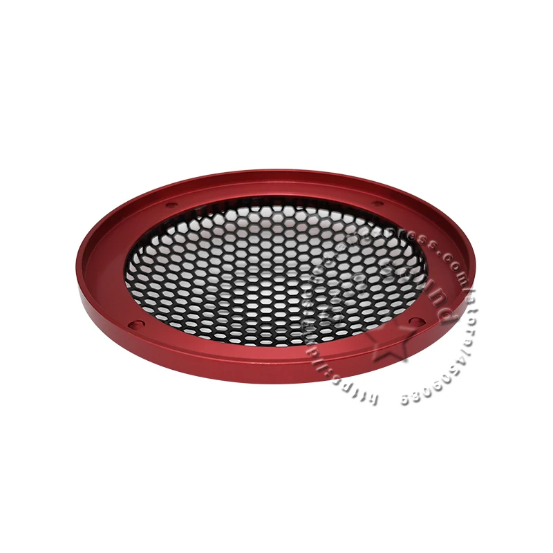 For 3" Inch 91mm Speaker Grill Conversion Net Cover Car Audio Decorative Circle Full Metal Mesh Grille Black/Silvery/Golden/Red