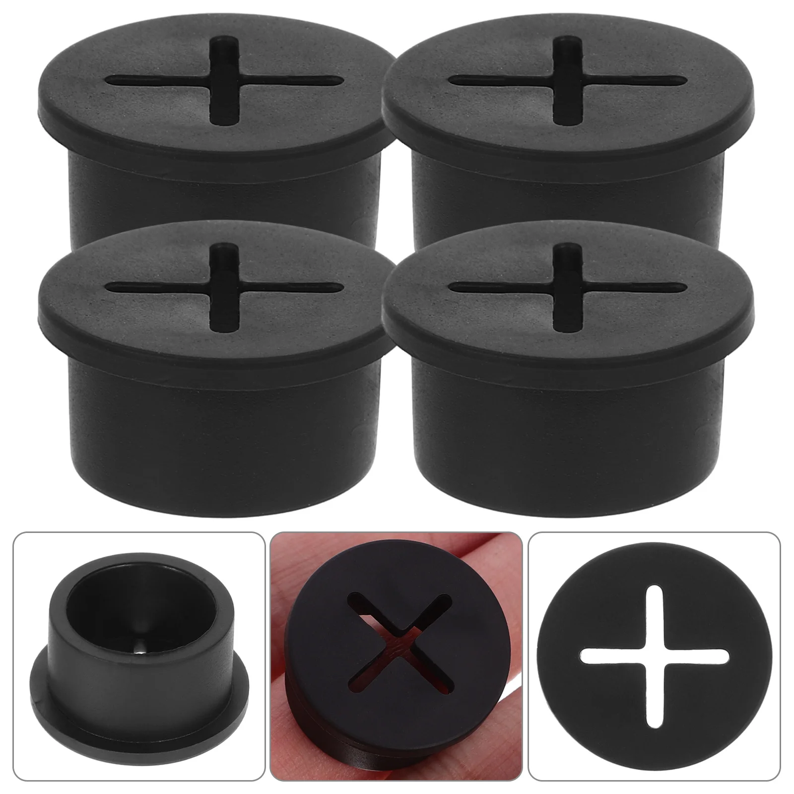 

12pcs Rubber Grommets For Desk Wire Gasket 1 Inch Cable Hole Cover Cord Protector Furniture Wall Grommet Ring Kit