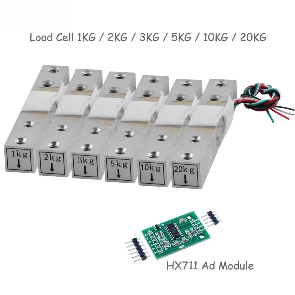 YZC-133 Portable Weight Sensor 1KG 2KG 3KG 5KG 10KG 20KG Load Cell Weighing Sensors for Electronic Scale HX711 AD Module