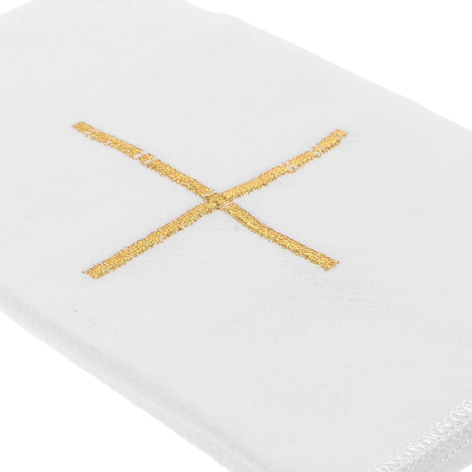 Embroidered Church Communion Linen Altar Cloth White Sacramental Corporal for Liturgy Mass Baptism Ceremony Ritual Purificator