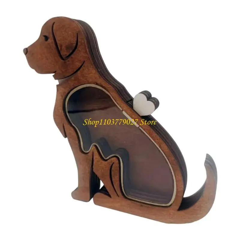 C4DF – conteneur souvenirs en bois durable, pour le stockage des fourrures d'animaux compagnie, pour une utilisation
