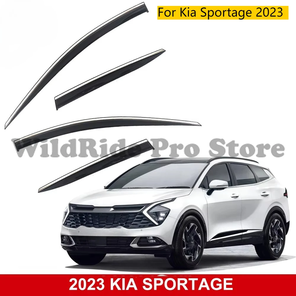 

Car Accessories for Kia Sportage 2023 Vent Visors Car Side Wind Deflector Sun Rain Guards Window Visor Deflectors