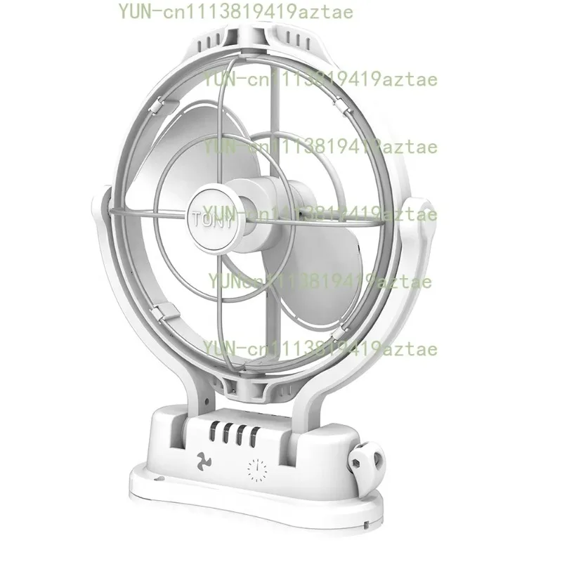 360 Degree Airflow Caravan Fan Flexible 8 Inch Quiet 2 Baldes Marine Fan 12V/24V RV Caravan  With Brushless Motor