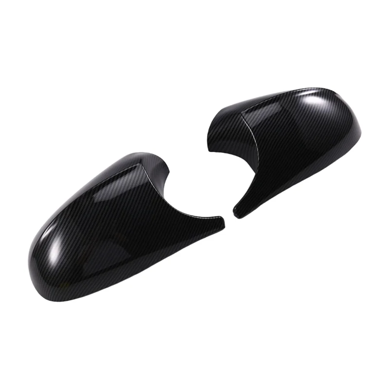 

ABQB-Carbon Fiber Pattern Trim Cover Side Rearview Mirror Case For BMW 1 3 Series E87 E88 E90 E91 Car Parts