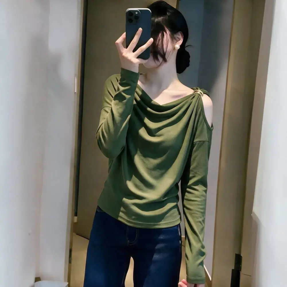 Haut amincissant à manches lon - Blouse Off Shoulder avis et prix