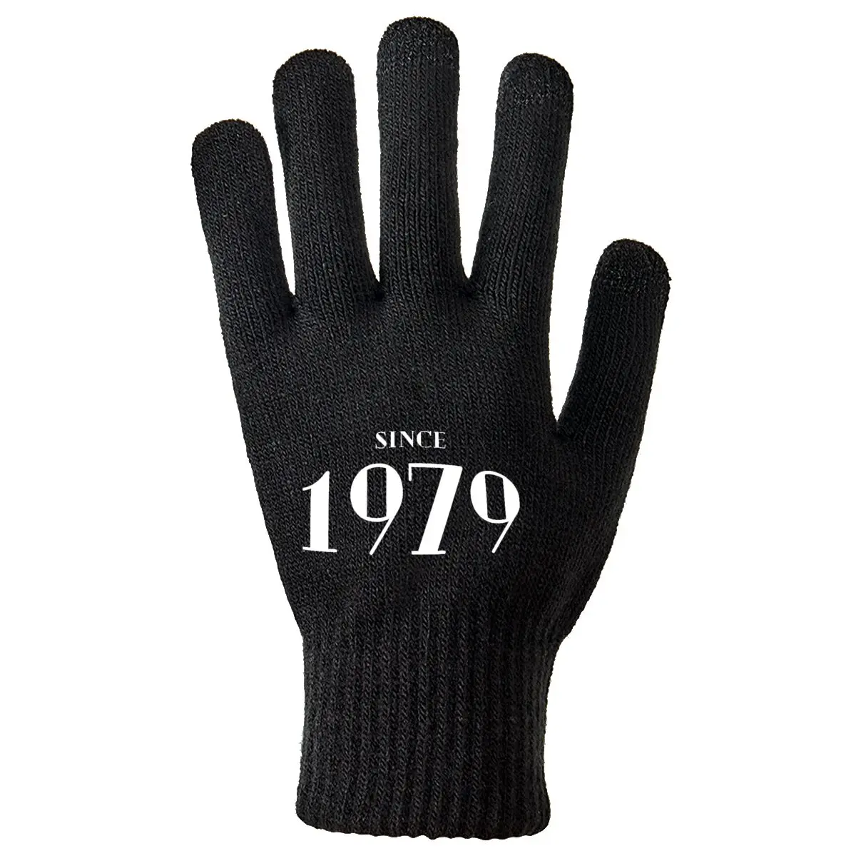 Since 1979 Outline Text Classic Thermal Gloves for Cycling Hiking