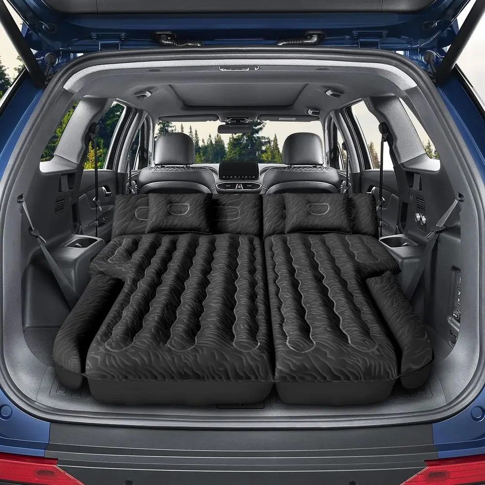 

Portable Inflatable SUV Air Mattress with Double-Sided Locking Mechanism, Ideal for Travel and Camping, Comes with Air Pump and