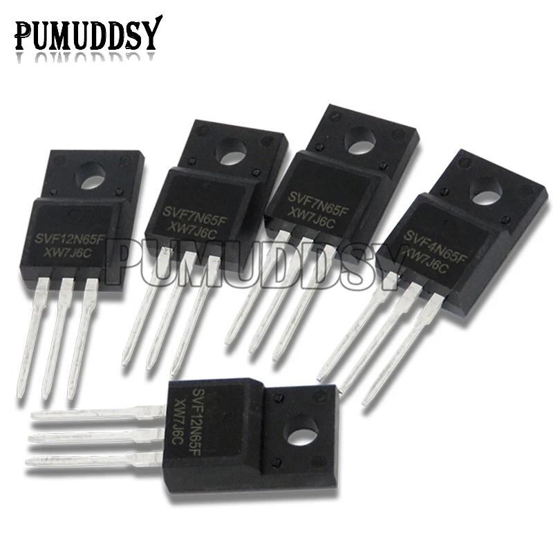 10pcs/lot SVF4N65F TO-220F SVF4N65 650V 4A SVF7N65F SVF7N65 SVF12N65F SVF12N65