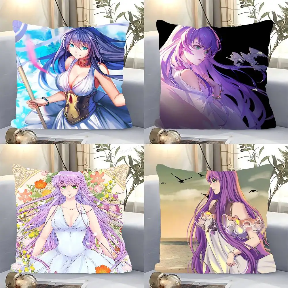 Athena Animation S-Saint S-Seiya Pillow Case Fashion Square Pillowcase Bedroom Sofa Room Ins Decoration Leisure