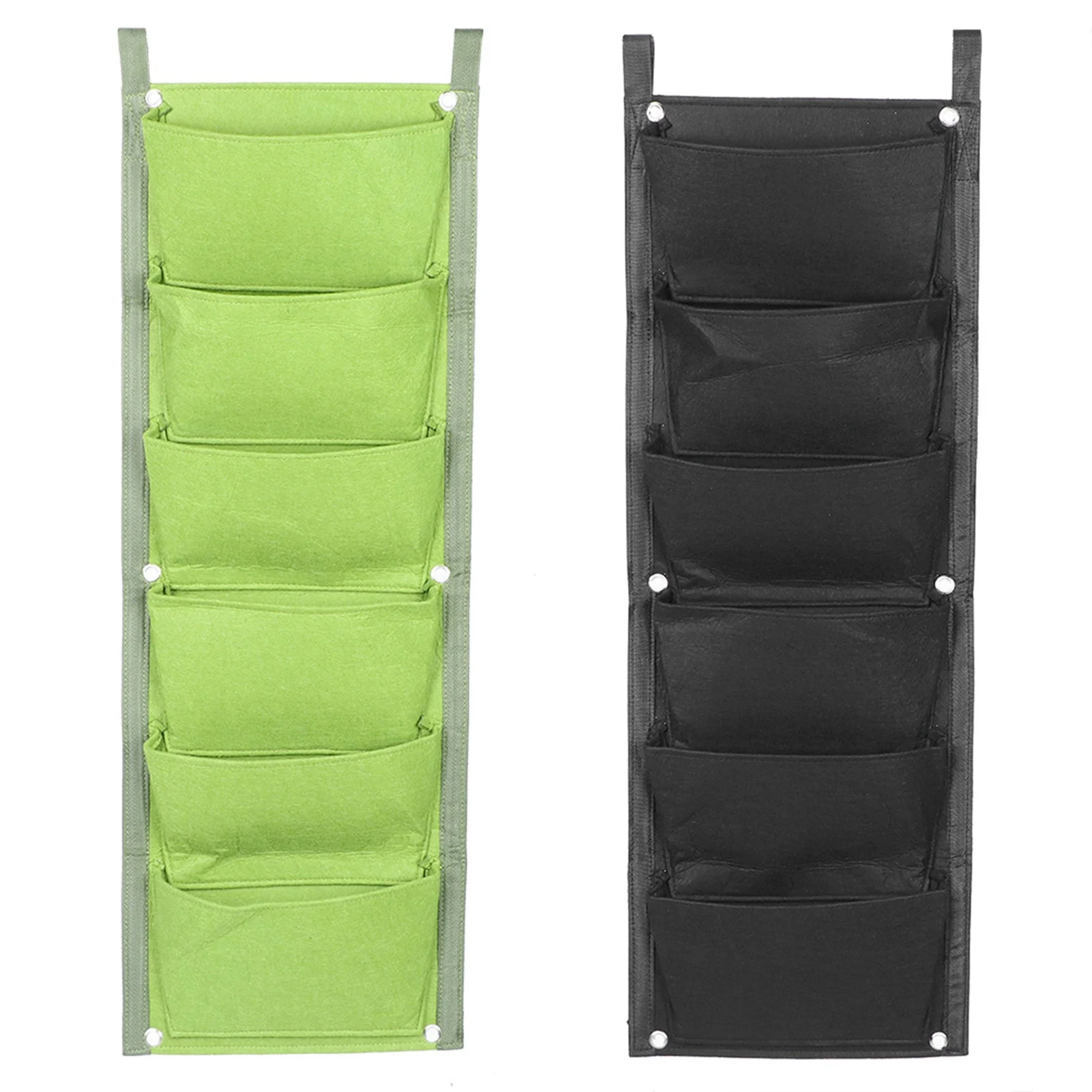 6 Pockets Vertical Plant Grow Bags Container Wall Hanging Planter for Outdoor Garden Garden Planter Plant Grow Bags Plant Bag