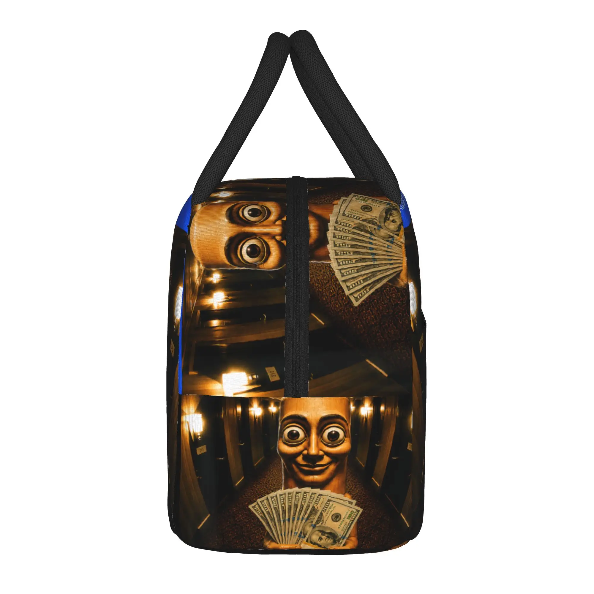 There is Motion at Your Front Tung Tung Tung Sahur Meme Lunch Bag For Child Designer Lunch Box Casual Outdoor Picnic Cooler Bag