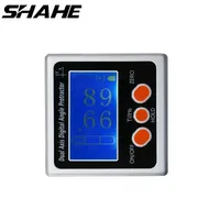 SHAHE Dual Axis Digital Inclinometer Electronic Protractor Digital Angle Gauge Metal Bevel Box