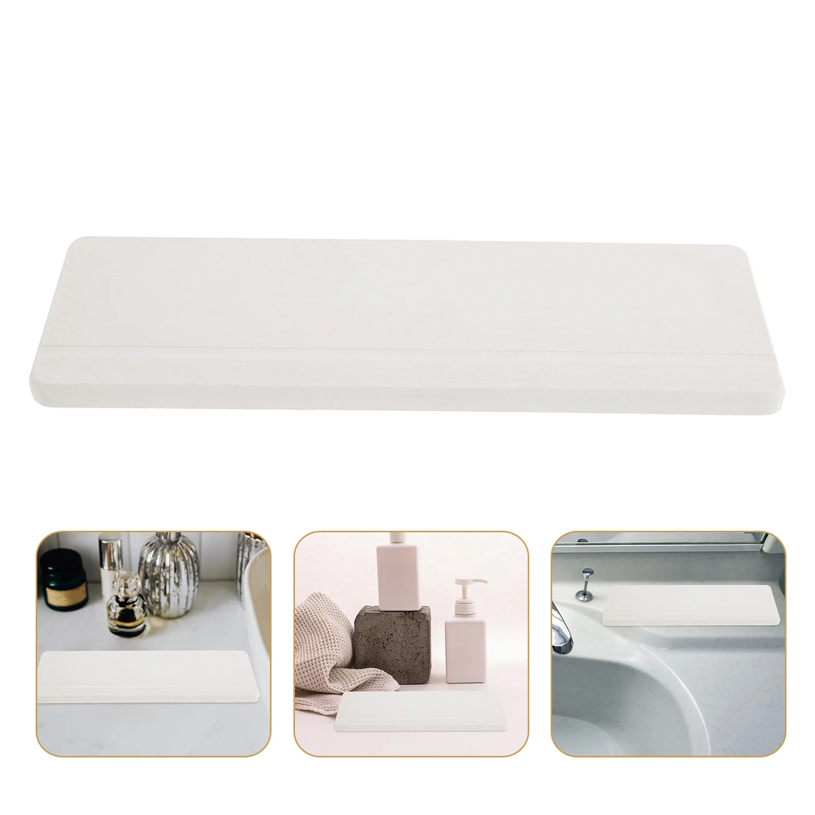 

1pc Soap Saver Dish Coasters Absorbent Cup Mat Soap Saver Dish For Bathroom Washstand Non-Slip Drain Pad Green