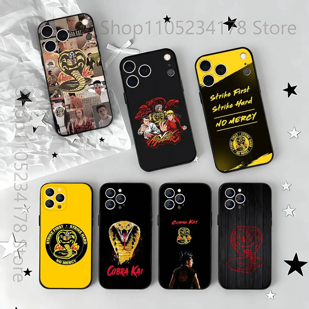 

Cobra Kai Snake Logo art For iPhone 12,16,13,14,15,17,11,Pro,Max,Plus,E,Air,Mini TPU Soft to Skin-friendly phone case