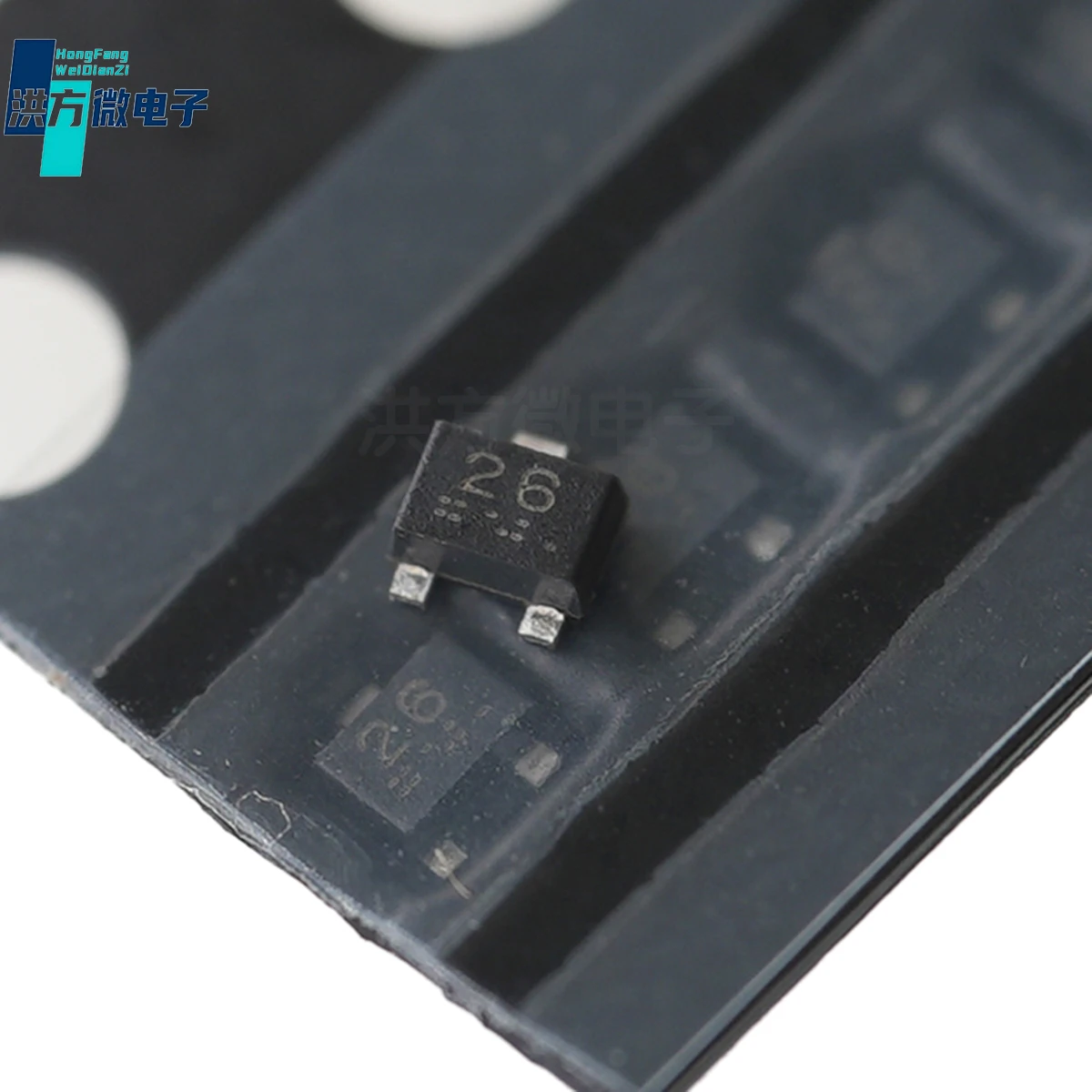 Оригинальный Цифровой транзистор 100-500 шт, 150 МВт, 50 в, 30 мА, 1 предсмещение NPN. VMT3 (SOT-723): DTC144EMT2L. Маркировка: 26